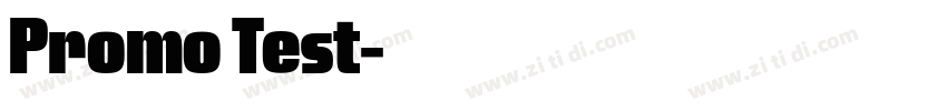 Promo Test字体转换